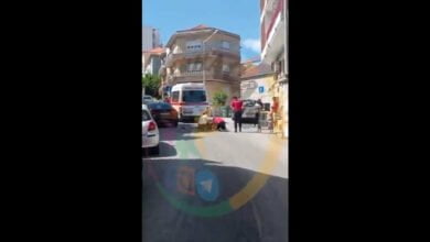 Mulher atropelada por ambulância em Almada (c/ vídeo)